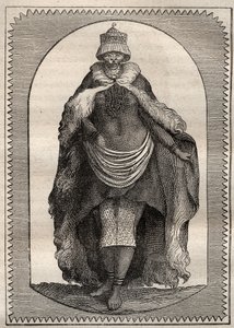 アンダース・スパルマン（1748-1820）による南アフリカ内陸部への遠征（1775年）：ホッテントテ（女性コイコイ） - 図版は "The Great Mariners of 18 century "より引用。 作： Unknown artist