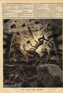 アンデルルーズ鉱山でのランプの爆発（ベルギー 作： Unknown artist