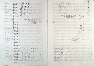 ミハイル・グリンカ作曲「アラゴネーズの主題による華麗なカプリッチョ」（スペイン序曲第1番）の1ページ目 作： Unknown artist