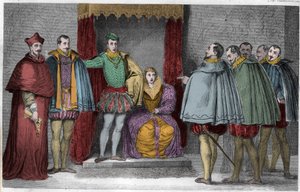 フランシスコ2世（1544-60）、議会の代議員にギーズ公と枢機卿が国家を統治すると伝える