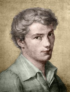 フランツ・シューベルト（1797-1828）の若い頃。 作： Unknown artist