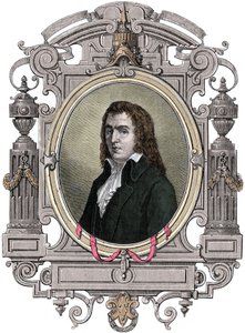 フランス革命"Francois Babeuf dit Gracchus (1760-1797) revolutionaireの肖像" 19世紀のエングレーヴィング。 作： Unknown artist