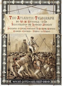 W.H.ラッセル著「大西洋電信」の表紙（1860年頃 作： Unknown artist