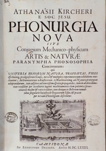 Phonurgia nova（1673年）の正面図 作： Unknown artist