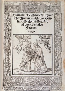 GiovanniAnimucciaによる「Canticleofthe BlessedVirginMary」の楽譜の最前線 作： Unknown artist