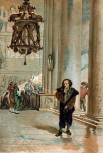 ガリレオ・ガリレイ(1564 - 1642).ピサ大聖堂のランプの振動を観測する。 ルイ・フィギエ著「La Ciencia y sus Hombres」（バルセロナ、1881年）より 作： Unknown artist