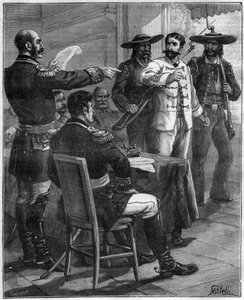 Gaston de Raousset-Boulbon (Raousset Boulbon) (Gaston Raoulx Boulbon) 1817-1854年 1854年メキシコで、軍議の前で翻訳されたもの - 1888年の刻印
