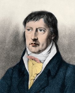 ゲオルク・ヴィルヘルム・フリードリヒ・ヘーゲル（1770-1831）イギリスの哲学者、1825年頃の版画 作： Unknown artist