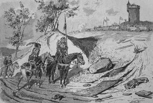 ドイツ農民戦争（1524-1526年）：ドイツ、ケーニヒスホーフェンの農民の馬車 作： Unknown artist
