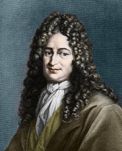 ドイツの哲学者、ゴットフリード・ヴィルヘルム・フォン・ライプニッツ（1646年～1716年 作： Unknown artist