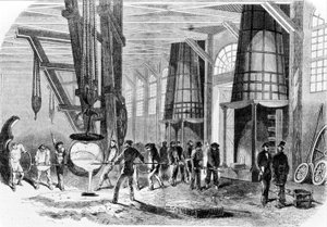 1885年、グルネルの鋳物工場。