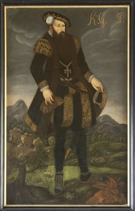 グスタフⅠ世ヴァーサ・ド・スエード-スウェーデン王グスタフⅠ世（1496-1560）の肖像、アノニマス 。油彩・キャンバス寸法：200x125cmストックホルム国立博物館 作： Unknown artist