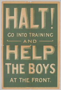 止まれ！トレーニングに入り、前線の選手たちを助けるんだ 作： Unknown Artist