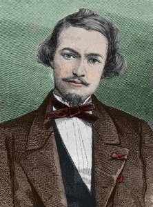 Henri Duveyrier (1840-1892), フランスの探検家 - Henri Duveyrierの肖像 東洋人、フランスの旅行者、地理学者 作： Unknown artist