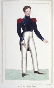 アンリ・ウジェーヌ・フィリップ・ルイ・ドルレアン、オマール公（1822-1897）。ルイ・フィリップ（フランス国王ルイ・フィリップ1世）の息子であるフランスの王子。1850年制作のエングレーヴィング 作： Unknown artist