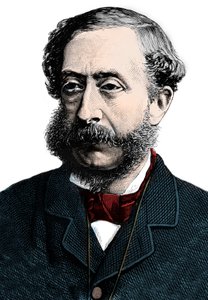 カーナーヴォン第4伯爵ヘンリー・ハワード・モリニュー・ハーバート(1831-1890)の肖像 - エングレービング 作： Unknown artist