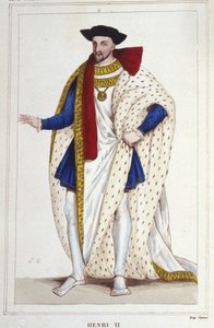 フランス王アンリ2世（1519年～1559年）の1830年のエングレーヴィング 作： Unknown artist