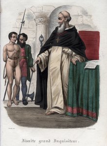 教皇クレメンス8世の時代（1592-1605）に異端の囚人とイエズス会の大審問官を務めた人物。モーリス・ラシャトレの『教皇の歴史』に掲載された1842年の版画。個人蔵。 作： Unknown artist