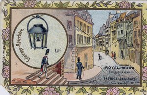照明の歴史街路灯の点灯。ロイヤルモカのシコリーを包むクロモリ。 作： Unknown artist