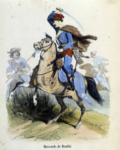 1720年の戦闘機に搭載されていたラウツキのユサール。