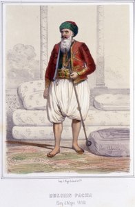 1818年から1830年にフランス軍がアルジェを占領するまで、アルジェのデイ（大叔父）であったフセイン・パシャ。 作： Unknown artist