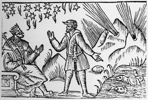 魚の動きで占う「Ichthyomancia」 - Olaus Magnusの「Historia de Gentibus Septentrionalibus」（1555年、ローマ）に登場。 作： Unknown artist
