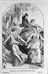 詩人ジョン・キーツ(1795-1821)の「エンディミオン」の挿絵 19世紀 作： Unknown artist