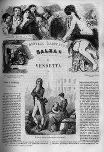 Honore de Balzac（1799-1850）の小説「La Vendetta」の挿絵。