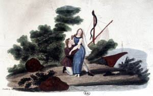 フランスの作家（1737-1814）であるHenri Bernardin de Saint Pierre（サン＝ピエール、サン＝ピエール）が書いた小説「ポールとヴィルジニー」の挿絵。