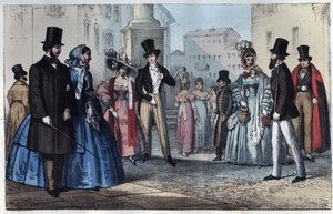 19世紀のイタリアのファッション - 「Usi e Costumi di Tutti i Popoli dell