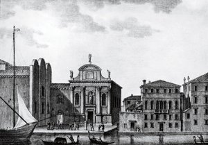 イタリア、ヴェネツィア、アカデミア美術館 - 19世紀のヴェネツィアのアカデミア美術館(Gallerie dell