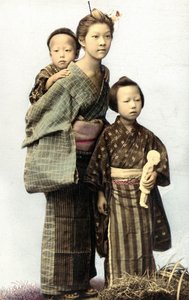日本の子供たち 19世紀後半 作： Unknown artist