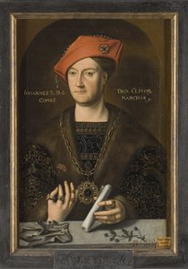 Jean II de Cleves, dit le Clement - ジョン2世（1458-1521）、クレヴェス公、マルク伯爵の肖像、匿名 .キャンバスに油彩。寸法 : 66x45 cm。ストックホルム国立博物館 作： Unknown artist