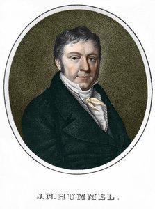 ジャン・ネポムセーヌ（Jean-Nepomucene）・フンメル（Johann Nepomuk Hummel）（1778-1837）。オーストリアのピアニスト、作曲家 作： Unknown artist