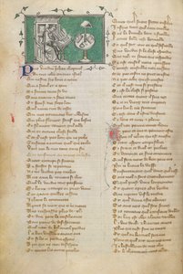 ジャン・ド・メンが彼の詩 (f. 28 から始まる) の冒頭の言葉を書いている、Roman de la Rose で