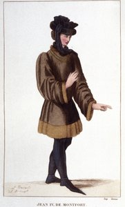 ジャン・ド・モンフォール（1293～1345年）。自分の権利を主張して、ブルターニュ継承戦争を宣言した。1830年に描かれたもの。
