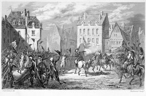 ヴァレンヌの国民衛兵（1791年6月22日）-「Fasttes de Gardes nationales de France」にて 作： Unknown artist