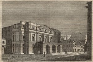 ミラノ・スカラ座 - イタリア、ミラノのスカラ座の眺め - (Teatro alla Scala Milan) - 1837年 作： Unknown artist