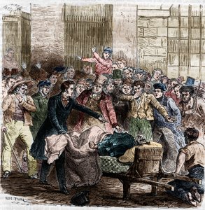 Le Cholera, Paris, 1832年4月。 作： Unknown artist