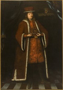 若き日のペル・ブラーエ伯爵（1602年～1680年）の肖像」、匿名 。油彩・キャンバス 作： Unknown artist