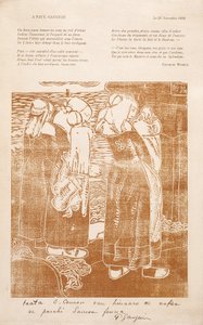 Les Bretonnes (As mulheres bretãs) (impressão em xilogravura)