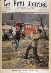 1898年11月13日の「Le Petity Journal」に掲載されたユージン・ループちゃんの誘拐犯：逮捕。