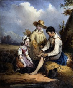 Les petits reapers (one injured in foot), v.1840 作： Unknown artist