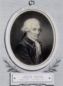 音楽家フランツ・ヨーゼフ・ハイドン（1732-1809）のロケットポートレート 作： Unknown artist