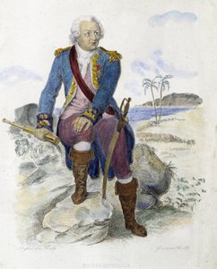 ブーゲンビル伯爵ルイ・アントワーヌ（1729-1811）、フランスの航海士。- メネシェの「Le Plutarque Français」にて 作： Unknown artist