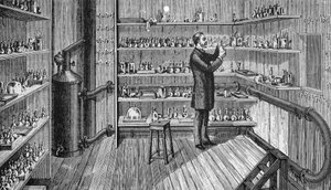 ルイ・パスツール（1822-1895）は、フランスの化学者・生物学者で、1883年にパリのエコール・ノルマルに入学。 作： Unknown artist