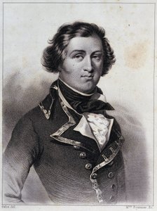 1792年、シャルトル公爵ルイ・フィリップ・ドルレアン。彼は国王ルイ・フィリップ1世（1773-1850）となった。- ルイ・フィリップの政治的・私的生活の歴史」に掲載された彫刻