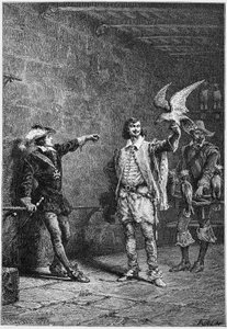 16歳のルイ13世と寵愛を受けたアルベール・ド・リュイヌ - M.ギゾーの「最も古い時代から1789年までのフランス史」による。 作： Unknown artist