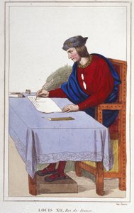 ルイ12世（1462-1515）、フランス王 1830年の彫刻版 作： Unknown artist