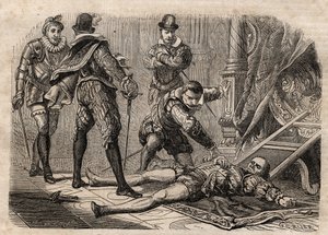 モンソロー伯爵シャルル・ド・シャンブ（1549-1621）と結婚したルイ・ド・ブッシー・ダンボワーズ（1549-1579） dit Bussy d